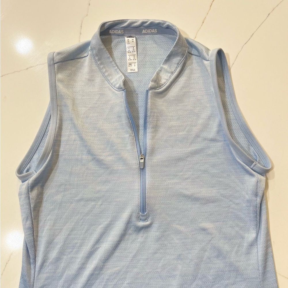 Adidas Mandarin Collar Zip-Up Top